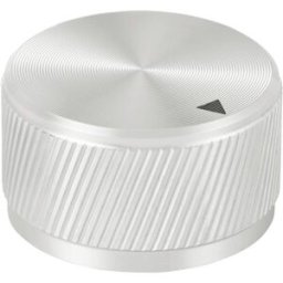 TRU COMPONENTS TC-11613820 Tête de bouton rotatif avec marquage argent (Ø x H) 30 mm x 17 mm aluminium 1 pc(s)
