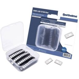 Barthelme Jeu de LED SMD 5730 rouge 500 mcd 120 ° 55 mA 2 V Bulk