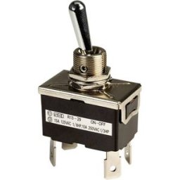 Interrupteur à levier 2 x Off/On SCI R13-29F 250 V/AC 10 A à accrochage 1 pc(s)