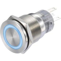 Bouton-poussoir TRU COMPONENTS LAS1-AGQS-11E/B/12V 1272972 250 V/AC 3 A 1 x Off/(On) IP65 à rappel 1 pc(s)