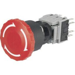 TRU COMPONENTS LAS1-BY-22TSA Arrêt durgence 250 V/AC 3 A 2 NF (R), 2 NO (T) IP40 1 pc(s)