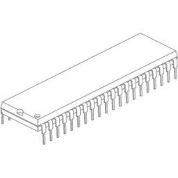 Microcontrôleur embarqué Microchip Technology PIC16F874A-I/P PDIP-40 8-Bit 20 MHz Nombre I/O 33 1 pc(s)