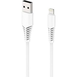 2GO Câble USB Connecteur Lightning , USB-A mâle 1.00 m blanc 797288