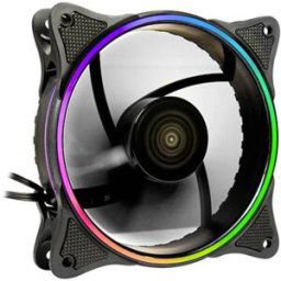 Inter-Tech FX-908B RGB Ventilateur pour PC noir avec éclairage LED
