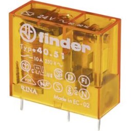 Finder 40.51.8.024.5000 Relais pour circuits imprimés 24 V/AC 10 A 1 inverseur (RT) 1 pc(s)