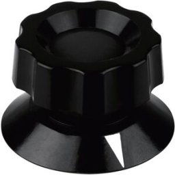 Tête de bouton rotatif Mentor 474.91 noir (Ø x H) 58 mm x 35.5 mm 1 pc(s)
