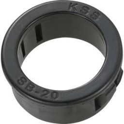 TRU COMPONENTS TC-SBR20203 Passe-câbles Ø max. des bornes 15.9 mm Epaisseur de plaque (maxi) 3.2 mm Polyamide noir 100 pc(s)