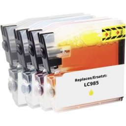 Renkforce Encre remplace Brother LC-985BK, LC-985C, LC-985M, LC-985Y compatible pack bundle noir, cyan, magenta, jaune RF-5718884