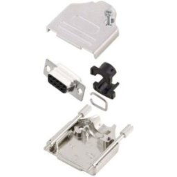 MH Connectors MHDTZK9-DM9S-K Kit embase SUB-D femelle 180 ° Nombre de pôles: 9 fût à souder 1 pc(s)