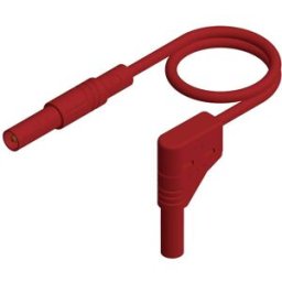 SKS Hirschmann MLS WG 100/2,5 rt Cordon de mesure de sécurité Banane mâle 4 mm Banane mâle 4 mm 1.00 m rouge 1 pc(s)