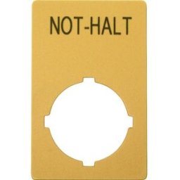 Plaquette de repérage Eaton M22-XZK1-D99 121089 (l x H) 33 mm x 50 mm NOT-HALT jaune 1 pc(s)