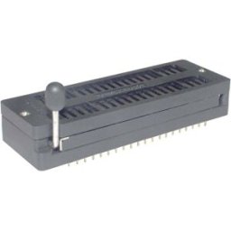 Connfly DS1043-40FB Support de circuits intégrés à force dinsertion nulle Pas: 2.54 mm Nombre de pôles: 40 1 pc(s) Tube