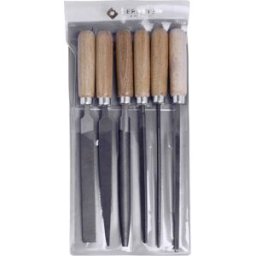Bernstein Tools for Electronics Lot de limes à aiguille, en étui en bois, 6 pièces Bernstein 5-240