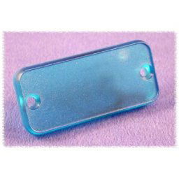 Hammond Electronics 1455TPLTBU Plaque arrière (L x l x H) 8 x 160 x 51.5 mm ABS bleu (transparent) 2 pc(s)