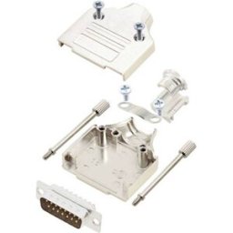 TRU COMPONENTS TCMHDM15DMPK 7708868 Kit embase SUB-D mâle 180 ° Nombre de pôles: 15 fût à souder 1 pc(s)