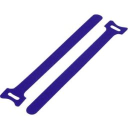 TRU COMPONENTS Collier de serrage auto-agrippant pour grouper partie velours et partie agrippante (L x l) 125 mm x 12 mm bleu 20 pc(s)