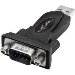 LogiLink série Adaptateur [1x USB 2.0 type A mâle - 1x RS232 mâle] noir