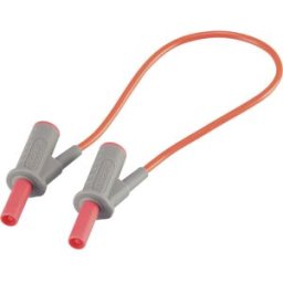 VOLTCRAFT Cordon de mesure de sécurité[Banane mâle 4 mm -Banane mâle 4 mm ] Ultra flexibles 25.00 cm;rouge;MSB-501 10 A