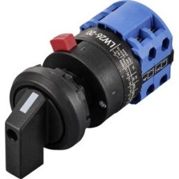 TRU COMPONENTS TC-LW26-20 6C04/2C55I Commutateur à cames 20 A 690 V 1 x 60 ° noir, gris 1 pc(s)