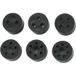 TRU COMPONENTS TC-10820776 TC-MH18-2D203 Joint muti-passages M20 2 x 3.0 - 4.1 mm caoutchouc noir 50 pc(s)