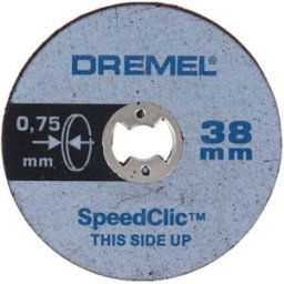 5 disques de tronçonnage minces SpeedClic Dremel SC409
