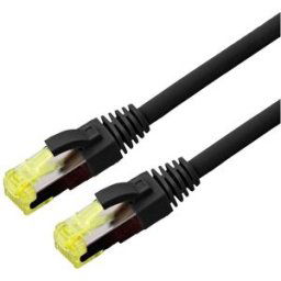 Roline 21.15.0752 RJ45 Câble réseau, câble patch CAT 6a S/FTP 2.00 m noir blindage double, sans halogène, ignifuge 1 pc(s)