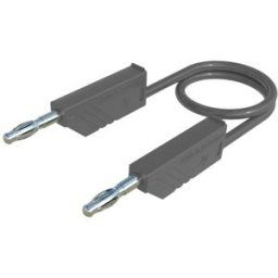 SKS Hirschmann MLN 200/2,5 GR Cordon de mesure Banane mâle 4 mm Banane mâle 4 mm 2.00 m gris 1 pc(s)
