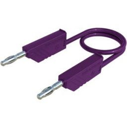 SKS Hirschmann MLN 50/2,5 VI Cordon de mesure Banane mâle 4 mm Banane mâle 4 mm 0.50 m violet 1 pc(s)