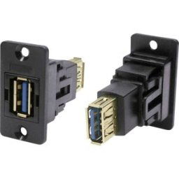 Adaptateur/prolongateur, embase femelle Port USB type A - port USB type A CP30605N Cliff Contenu: 1 pc(s)