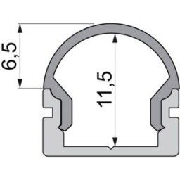 Deko Light 979581 Endkappe R-AU-01-08 Set 2 Stk, Grau Capuchon dextrémité pour profilé plastique (L x l x H) 14 x 6 x 13.5 mm 1 pc(s)