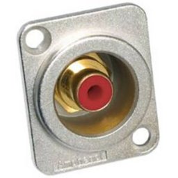 Cinch/RCA embase femelle Amphenol ACJD-RED Nombre de pôles: 2 mono argent-rouge 1 pc(s)