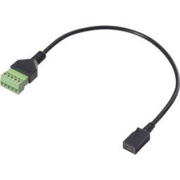 Renkforce USB 2.0 Câble adaptateur [1x USB 2.0 femelle Micro-B - 1x Raccordement par serrage] RF-6443958 30 cm gaine en PVC