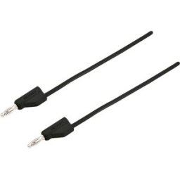 VOLTCRAFT Ultra-flexible Cordon de mesure [Banane mâle 4 mm - Banane mâle 4 mm ] 2.00 m noir MSB-300 10 A