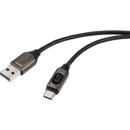 Renkforce Câble USB USB 2.0 USB-A mâle, USB-C® mâle 2.00 m argent (métallisé) RF-6249502
