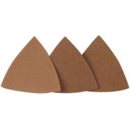 Feuille abrasive Delta avec bande auto-agrippante, non perforé Proxxon Micromot 28 891 Grain 80 Cote dencoignure 65 mm 25 pc(s)