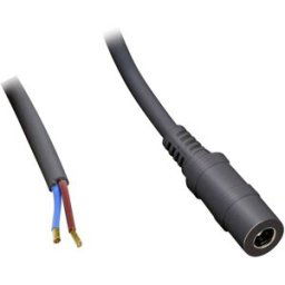 Câble de raccordement basse tension BKL Electronic 075184 DC femelle - extrémité(s) ouverte(s) 5.50 mm 2.10 mm 1.00 m 1 pc(s)