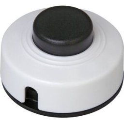 Interrupteur à pédale Kopp 191801088 avec décharge de traction noir, blanc 1 x Off/On 2 A 1 pc(s)