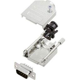 TRU COMPONENTS TCDTZK09DBPK 7709808 Kit embase SUB-D mâle 180 ° Nombre de pôles: 9 fût à souder 1 pc(s)