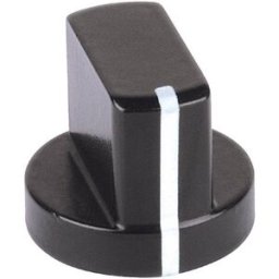 Tête de bouton olive Mentor 5583.6631 noir (Ø x H) 24 mm x 19 mm 1 pc(s)