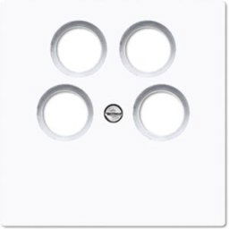 Jung simple Cache Prise TV, radio, SAT, Prise TV, radio blanc LS990-4SAT2WW 1 pc(s)