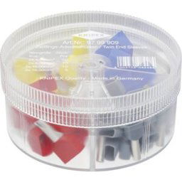 Assortiment dembouts simples Knipex 97 99 909 4 mm² partiellement isolé gris, rouge, bleu, jaune 45 pc(s) Box