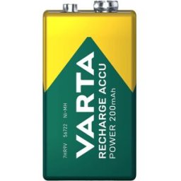 Varta RECH.AC.Power 9V200mAh BLI1 Pile rechargeable 6LR61 (9V) NiMH 200 mAh 8.4 V 1 pc(s)