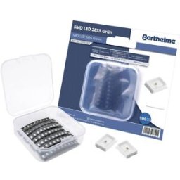 Barthelme Jeu de LED SMD 2835 vert 1500 mcd 120 ° 60 mA 3 V Bulk