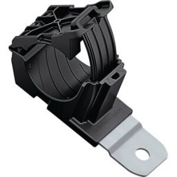 HellermannTyton RCC180LM12-PA66HIRHSUV/ST Elément de fixation vissable 151-01482 Plage de Ø du faisceau 19.40 à 36 mm résistant aux chocs, stabilisé à la