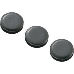 TRU COMPONENTS TC-GMCQR-1410203 Passe-câbles plein(e) Ø max. des bornes 10.5 mm Epaisseur de plaque (maxi) 3.4 mm PVC noir 100 pc(s)