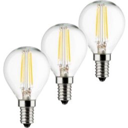 Müller-Licht 400293 LED CEE E (A - G) E14 forme de goutte 4 W = 40 W blanc chaud 3 pc(s)