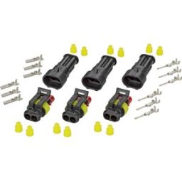 Set Superseal série AMP-Superseal 1.5mm TE Connectivity 30S003 Nbr total de pôles 2 Pas: 6 mm 1 set