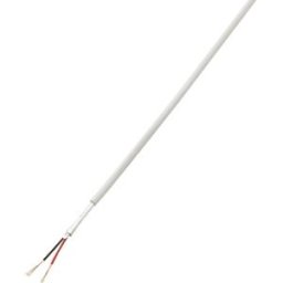 TRU COMPONENTS 1567173 Câble dalarme LiYY 2 x 0.14 mm² blanc 50 m