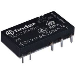 Finder 34.51.7.012.0019 Relais pour circuits imprimés 12 V/DC 6 A 1 inverseur (RT) 1 pc(s)