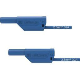 Schützinger VSFK 8700 / 2.5 / 100 / BL Cordon de mesure de sécurité mâle 4 mm mâle 4 mm 100.00 cm bleu 1 pc(s)